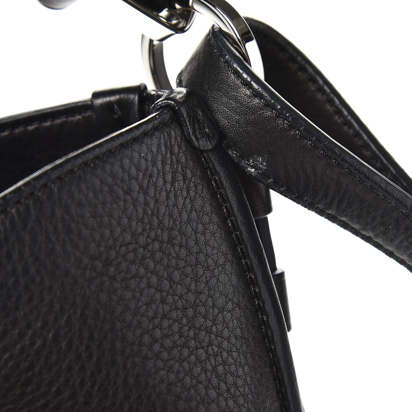 Calfskin Small Studded Obsedia Hobo Black