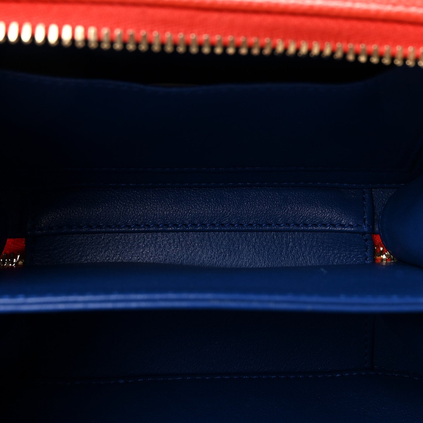 Caviar Quilted Small CC Filigree Vanity Case Blue White Red