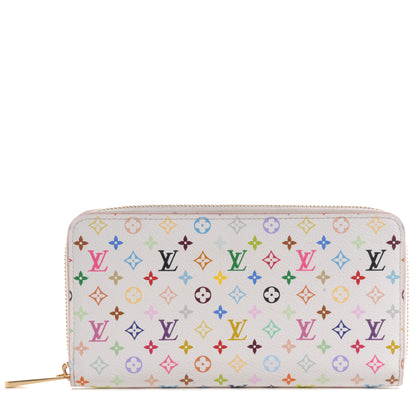 Louis Vuitton Monogram Multicolor Zippy Wallet White Litchi 1 of 6
