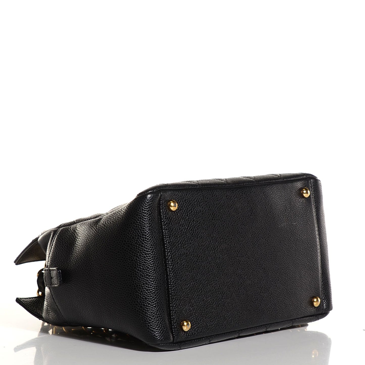 Caviar Quilted Petit Timeless Tote PTT Black