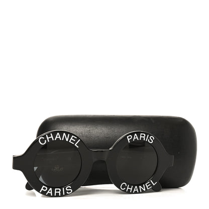 Chanel Round 01945 94305 Sunglasses Black White 7 of 7