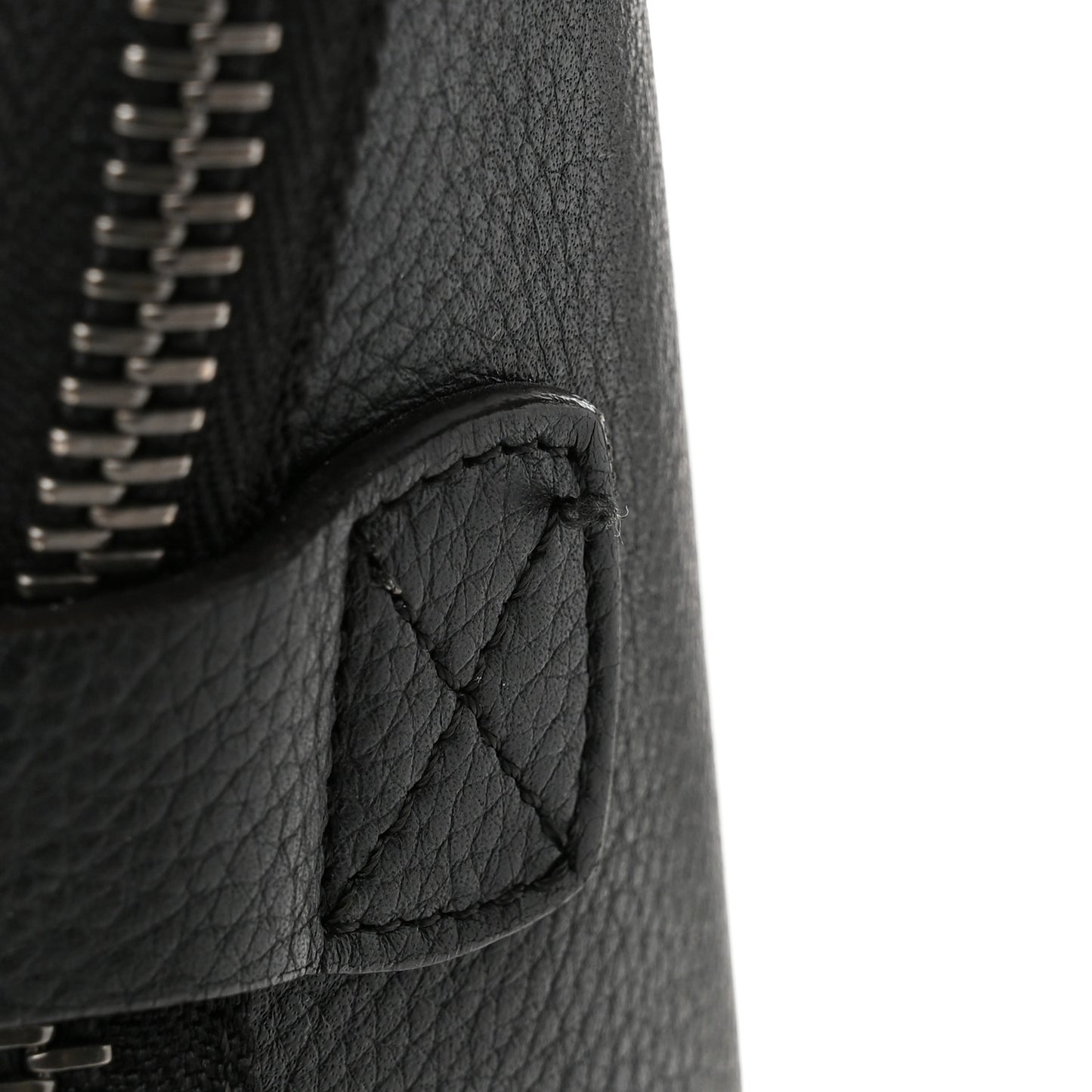 Drummed Calfskin Mini Luggage Black