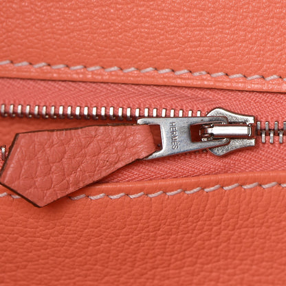 Hermes Taurillon Clemence Birkin 35 Crevette 18 of 36