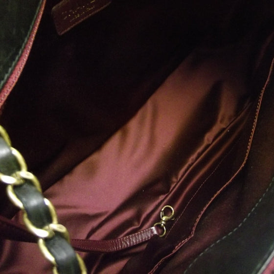 Lambskin Classic Jumbo Flap Zip Top Tote 2011 Black