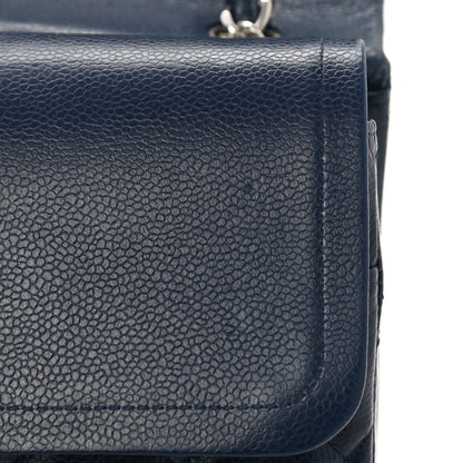 Chanel Caviar Quilted Maxi Double Flap Blue 11 of 11
