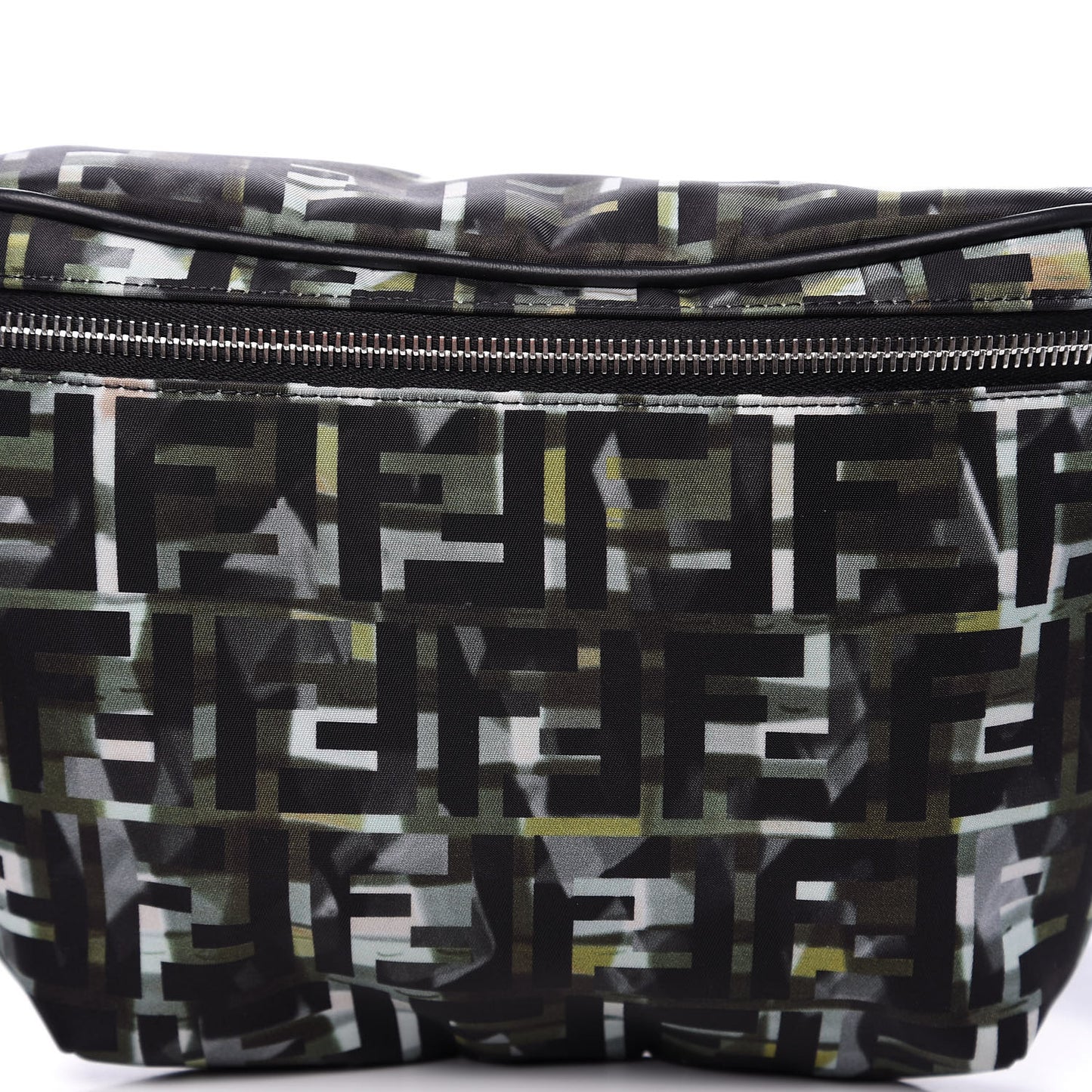 Nylon CamouFF Belt Bag Black Multicolor