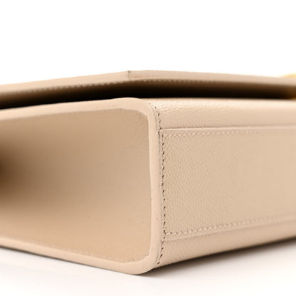 Saint Laurent Grain De Poudre Medium Monogram Kate Satchel Nude Powder 8 of 13