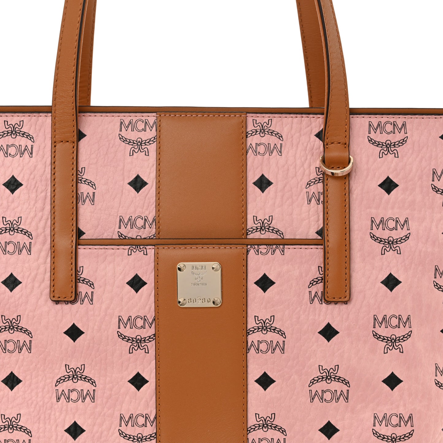Visetos Medium Anya Zip Top Shopper Tote Soft Pink
