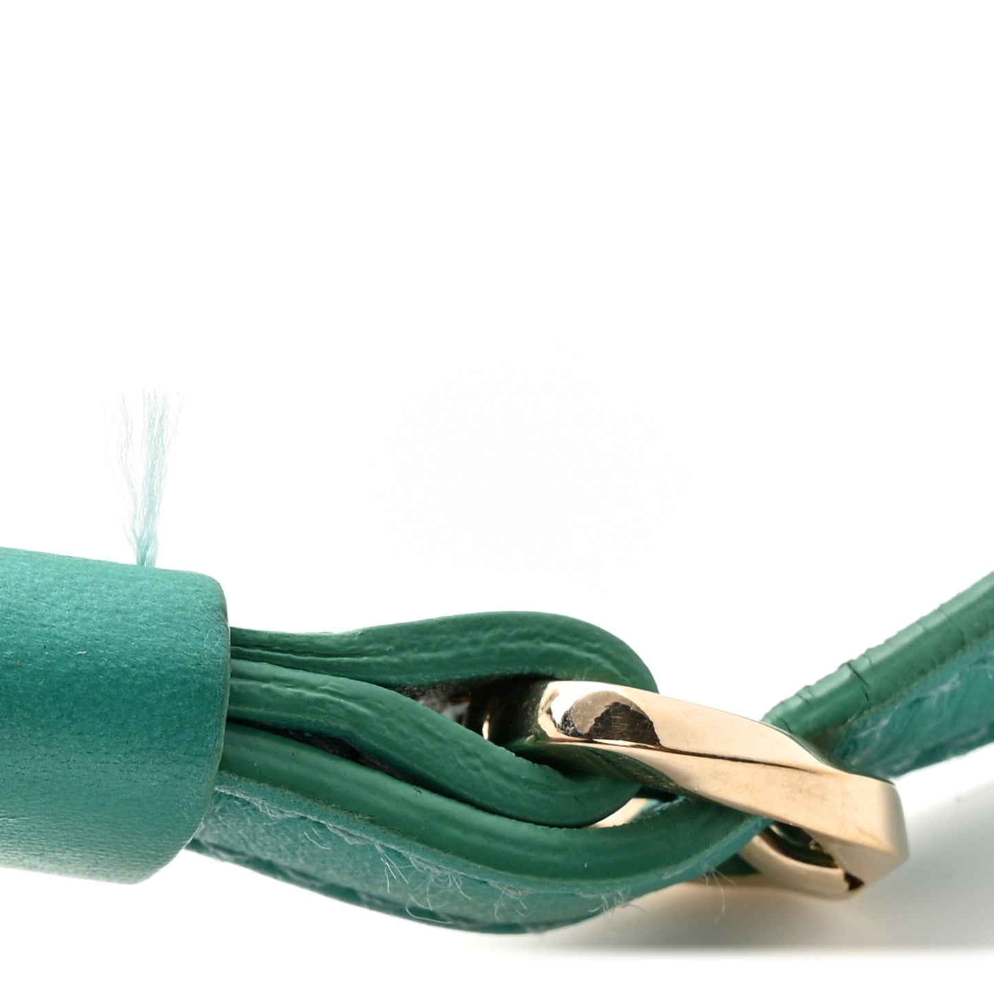 Calfskin Spikes Loubiposh Chain Clutch Turquoise
