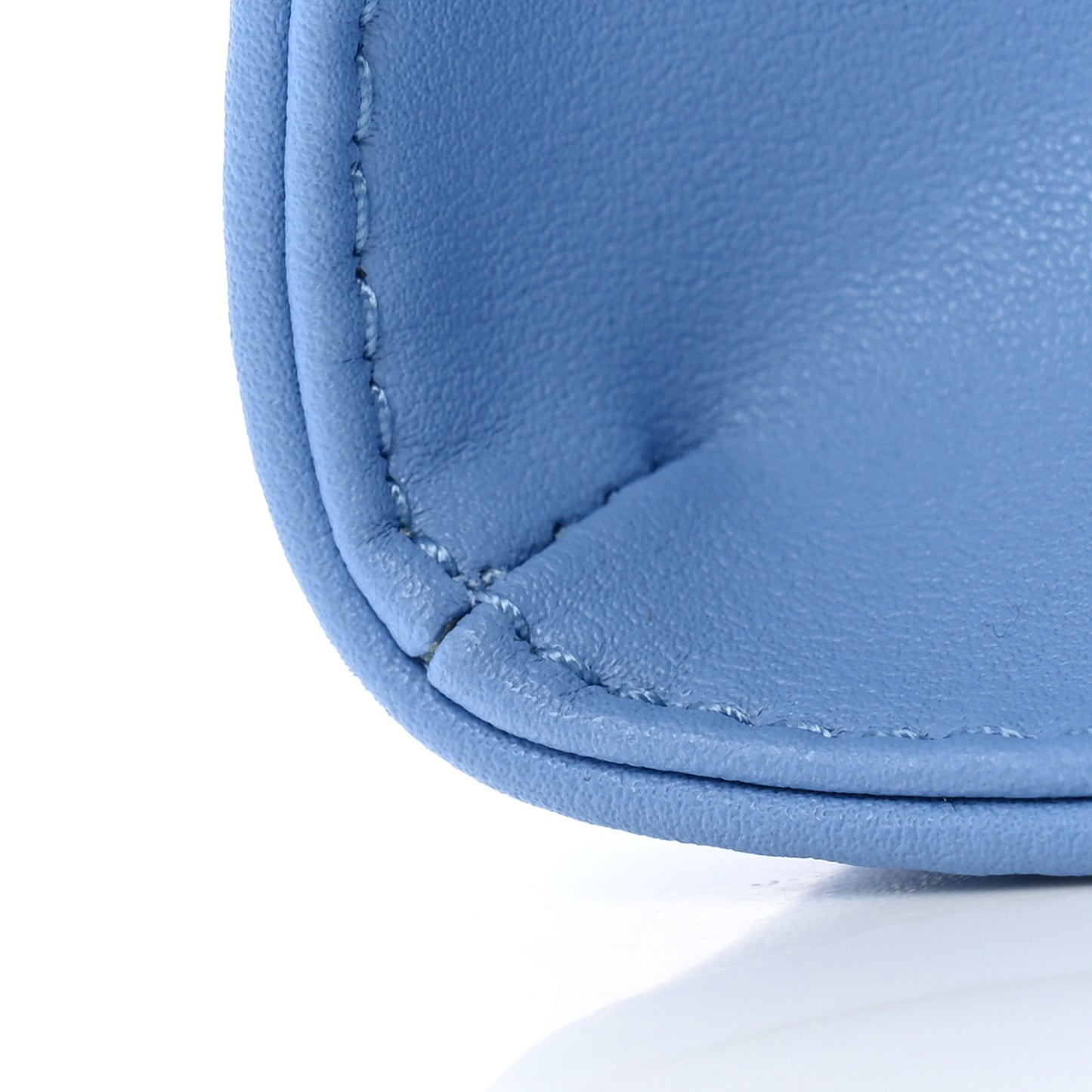 Vegan Leather Medium Shopping Bag Cerulean