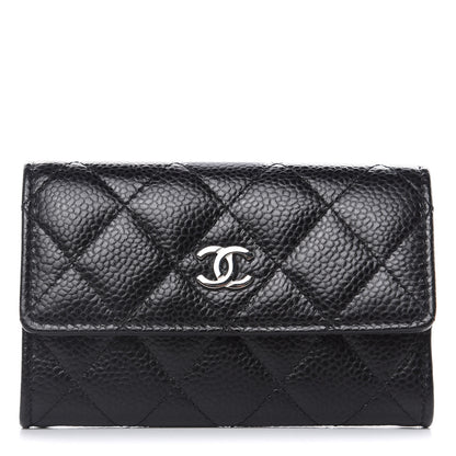 Chanel Caviar Quilted Flap Card Holder Black 1 of 7