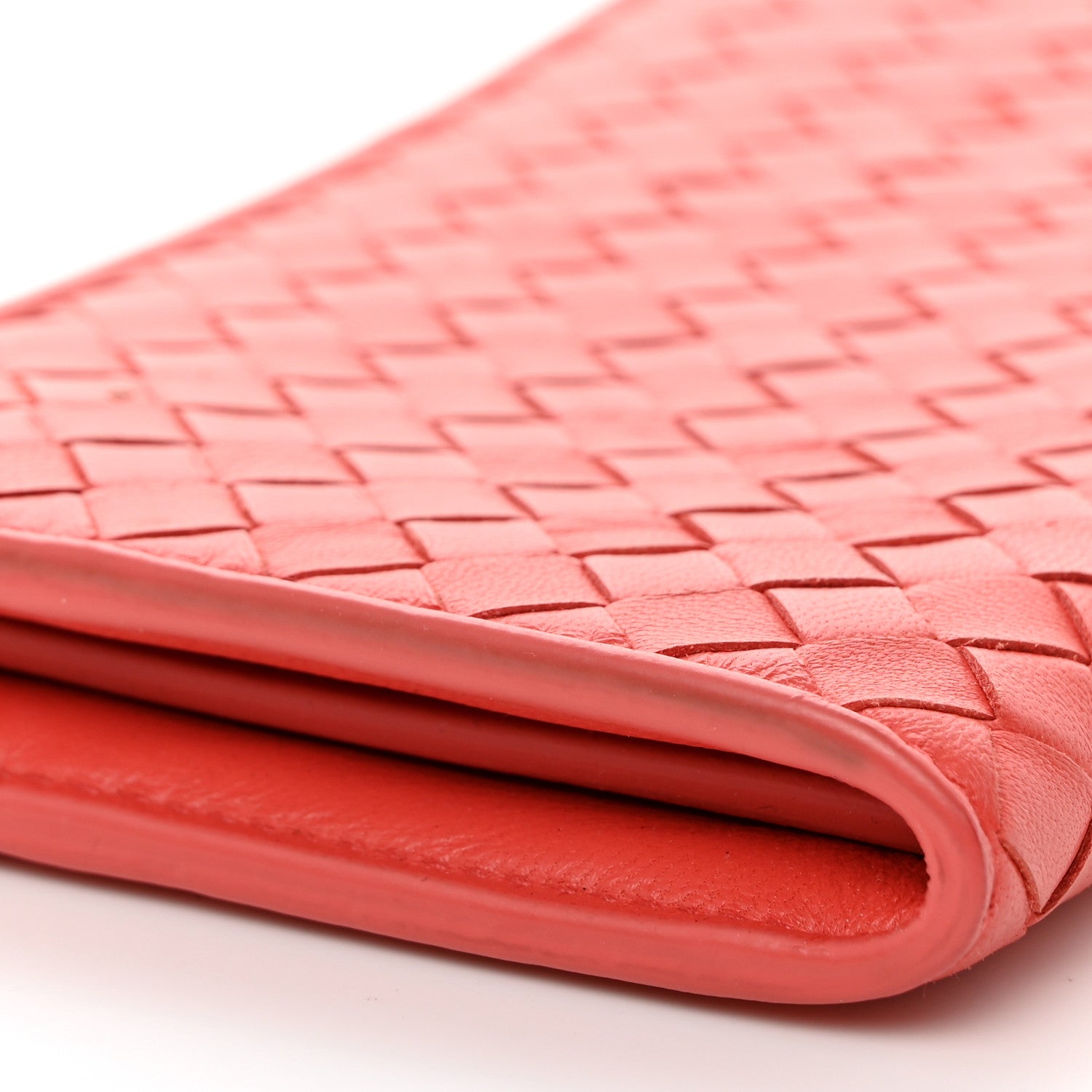 Bottega Veneta Nappa Intrecciato Half Zip Around Wallet Magma 11 of 11