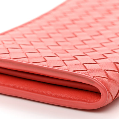 Bottega Veneta Nappa Intrecciato Half Zip Around Wallet Magma 11 of 11