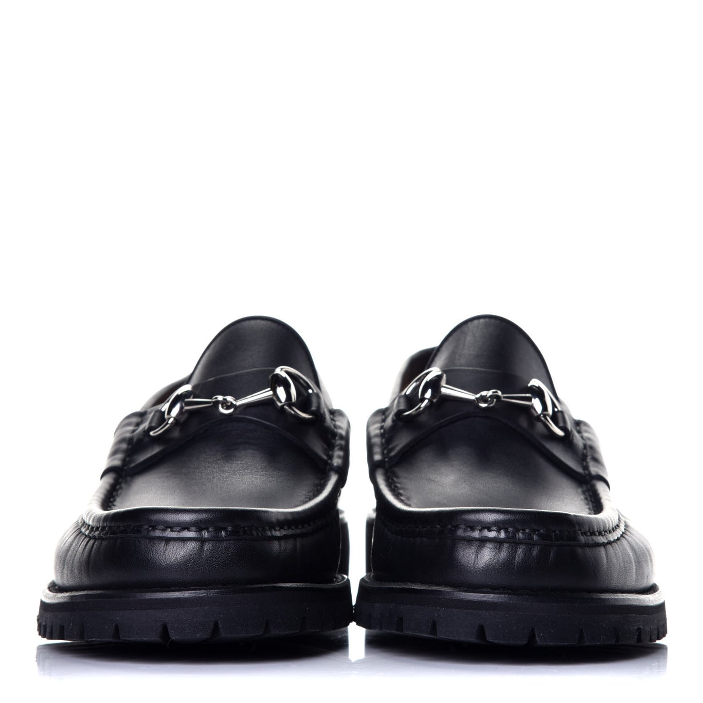 Laredo Calfskin Mens Horsebit Loafers 7.5 Black