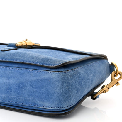 Gucci Soft Suede Small Jackie Shoulder Bag Cerulean Blue 10 of 10