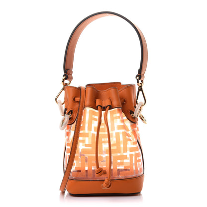 Fendi TPU FF Vitello Grace F is Fendi Mini Mon Tresor Bucket Bag Aranciata 1 of 10