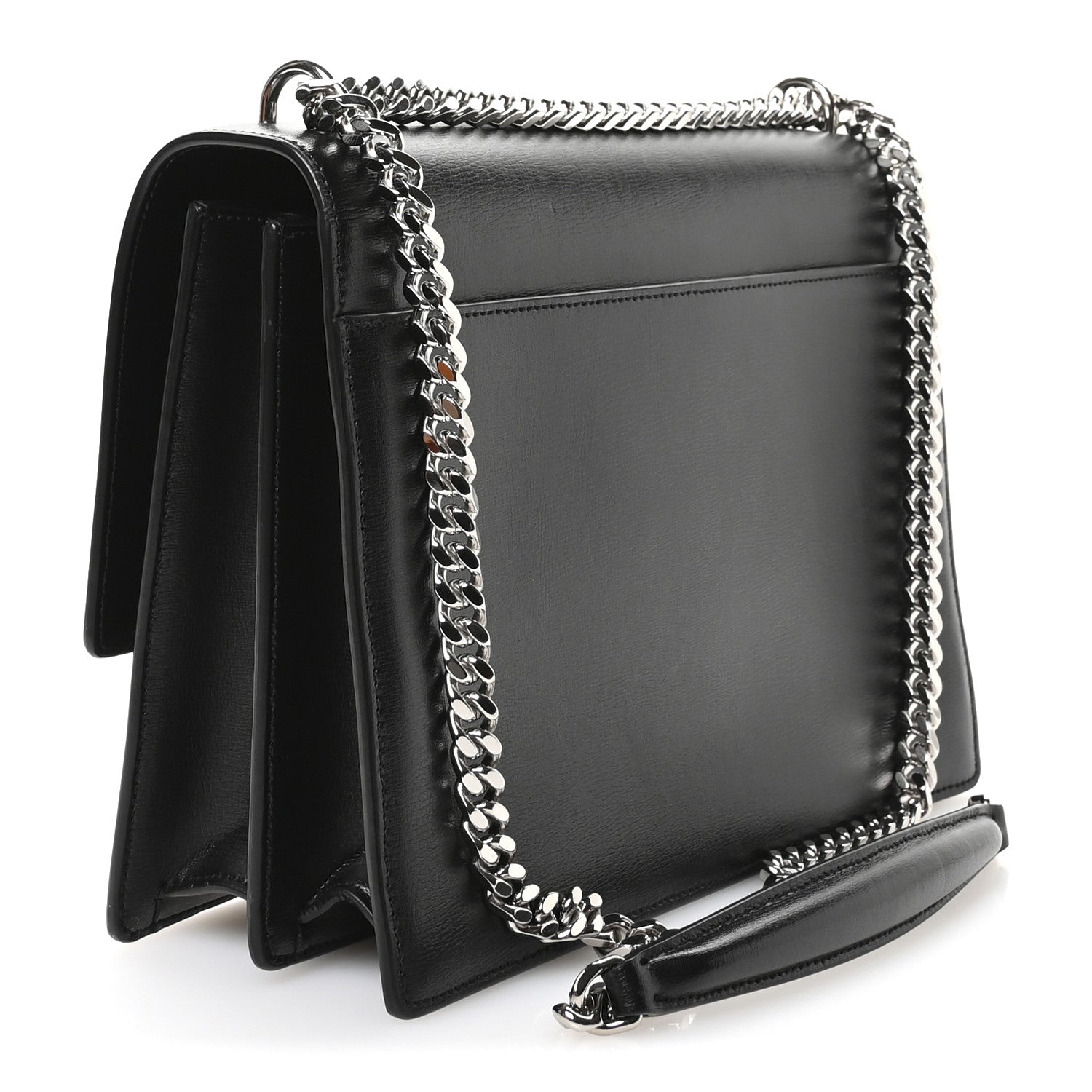 Saint Laurent Calfskin Large Monogram Sunset Black 3 of 12
