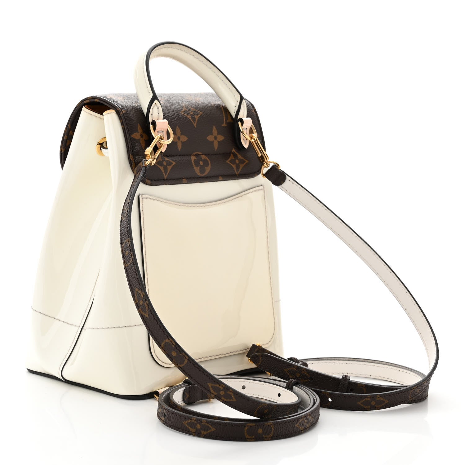 Louis Vuitton Patent Monogram Hot Springs Backpack Snow 2 of 11