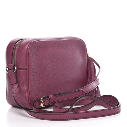 Gucci Pebbled Calfskin Small Soho Disco Bag Peonia Flower 3 of 10