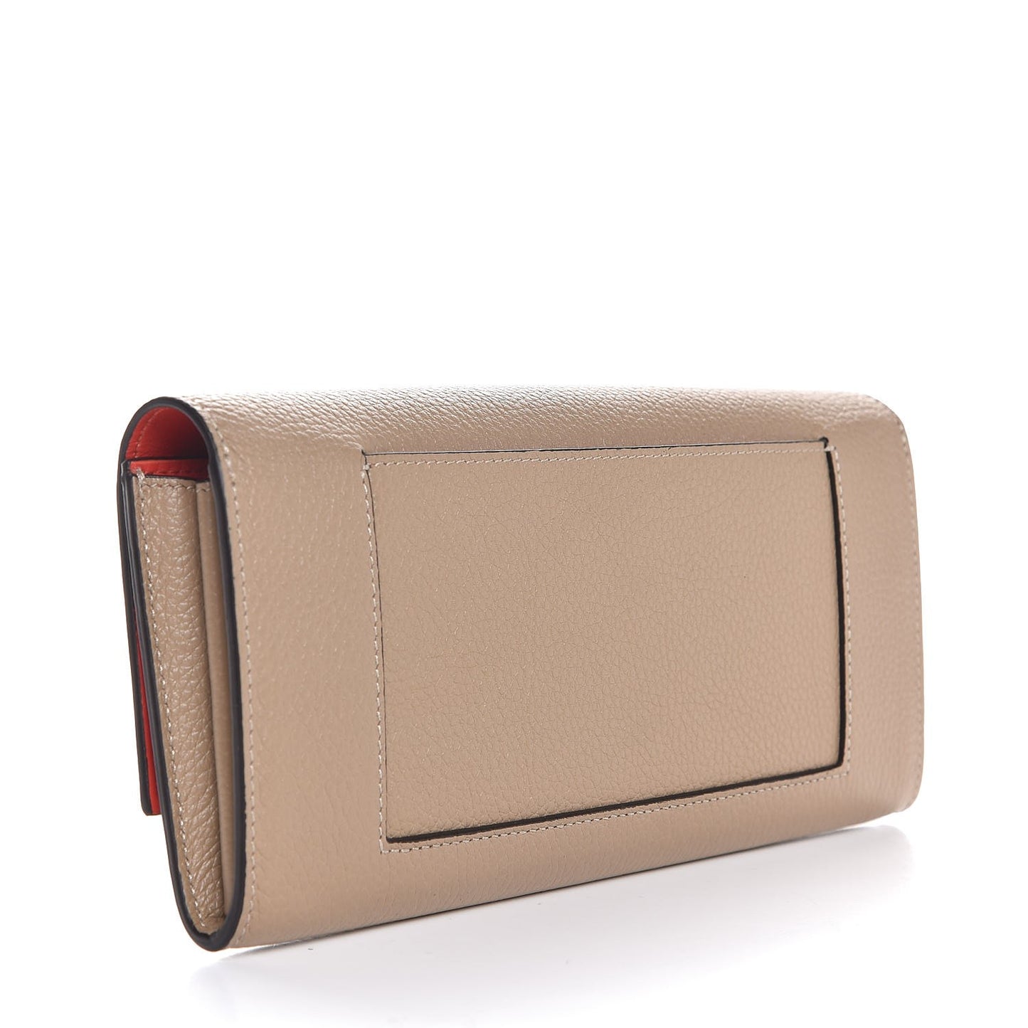 Calfskin Large Multifunction Flap Wallet Dune