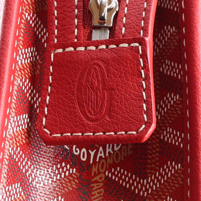 Goyard Goyardine Jouvence Toiletry Pouch MM Red 6 of 10
