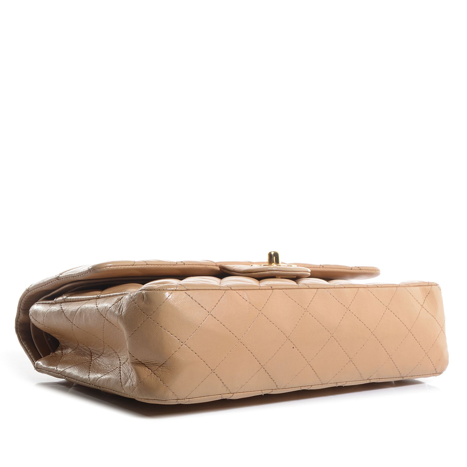 Chanel Lambskin Medium Double Flap Beige 4 of 10