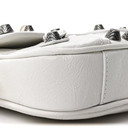 Balenciaga Agneau Arena Small Le Cagole Sling Bag Optic White 9 of 10