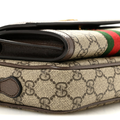 Gucci GG Supreme Monogram Web Mini Ophidia Bag Beige Ebony 9 of 12