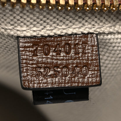 Gucci GG Supreme Monogram Textured Calfskin Retro Interlocking G Backpack Brown Beige 7 of 10