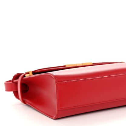 Saint Laurent Smooth Calfskin Manhattan Shoulder Bag Rouge Eros 8 of 10