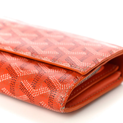 Goyard Goyardine Varenne Long Wallet Orange 8 of 15