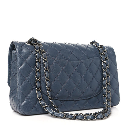 Chanel Caviar Quilted Medium Double Flap Grey 3 of 12