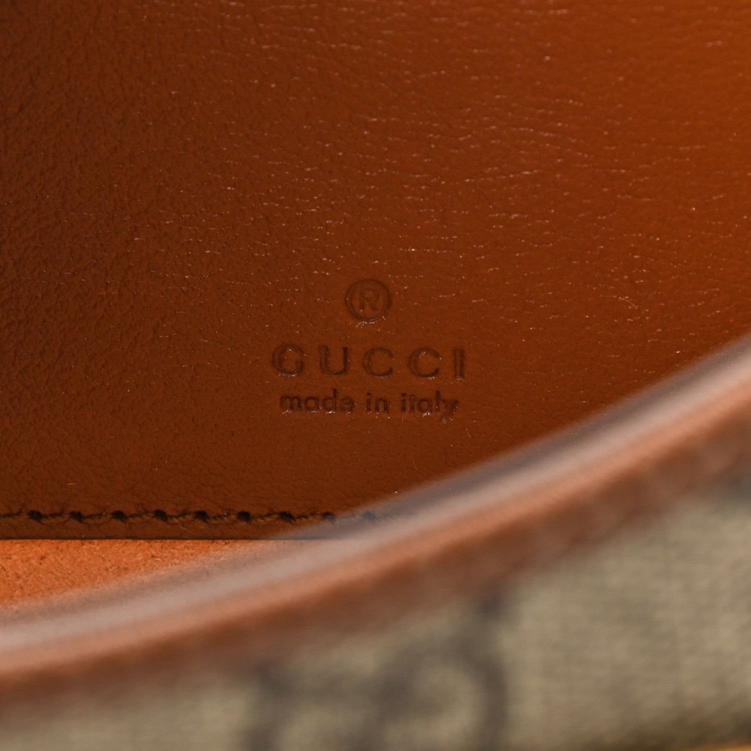 Gucci GG Supreme Monogram Calfskin Mini Padlock Top Handle Shoulder Bag Beige Black Cuir 6 of 10