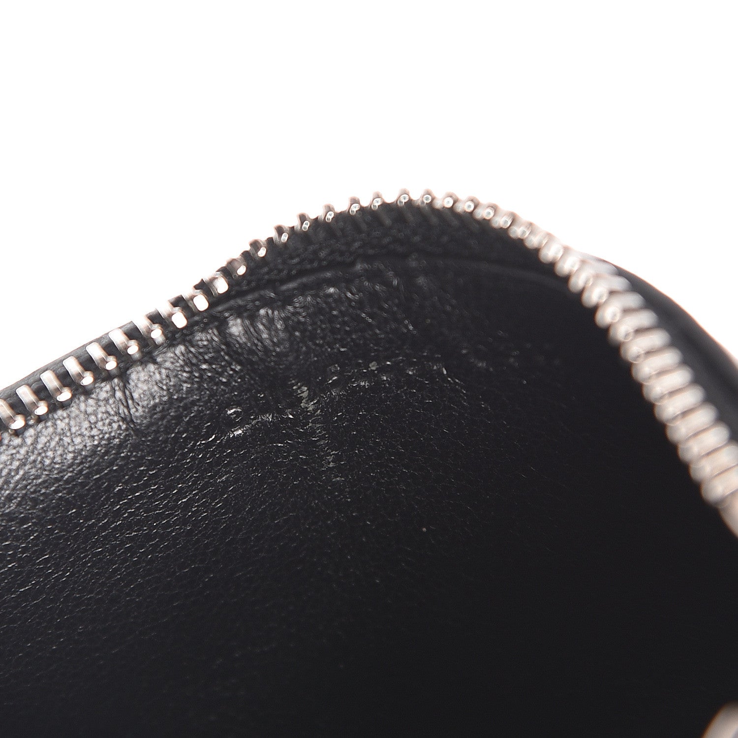 Saint Laurent Grained Calfskin 5 Fragments Zip Pouch Card Holder Black 7 of 7