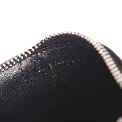 Saint Laurent Grained Calfskin 5 Fragments Zip Pouch Card Holder Black 7 of 7