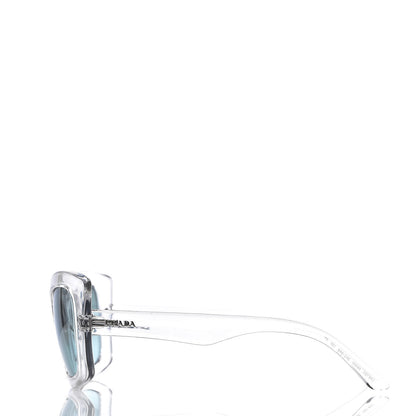 Prada Cat Eye Sunglasses SPR 19M Transparent Light Blue 3 of 8