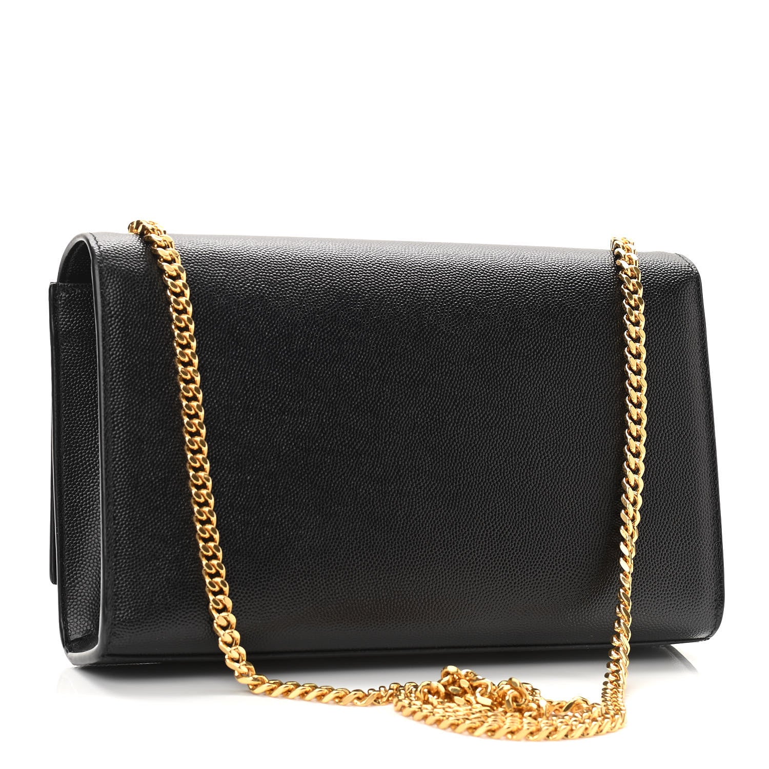 Saint Laurent Grain De Poudre Medium Classic Monogram Kate Satchel Black 2 of 8