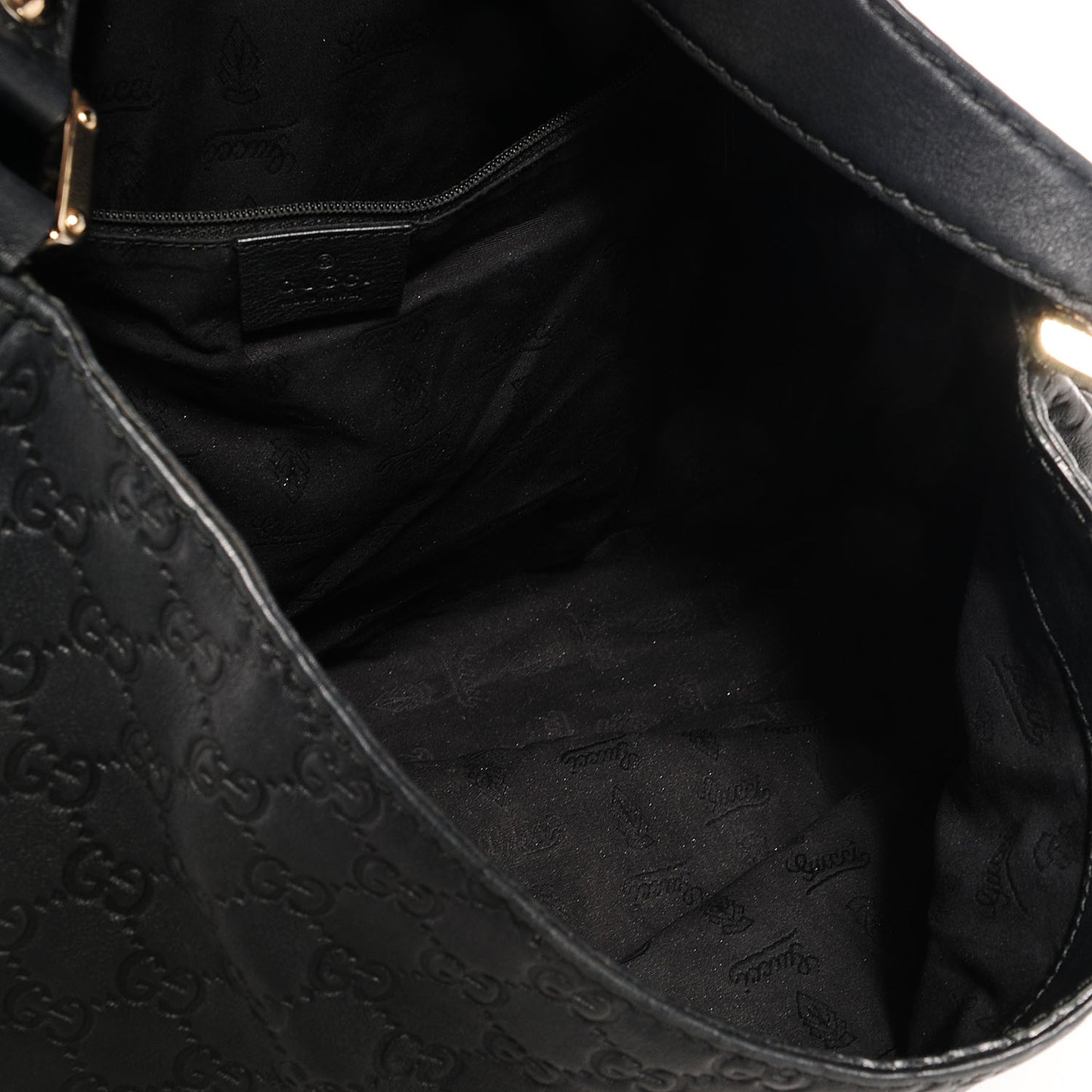 Guccissima New Ladies Web Large Hobo Black