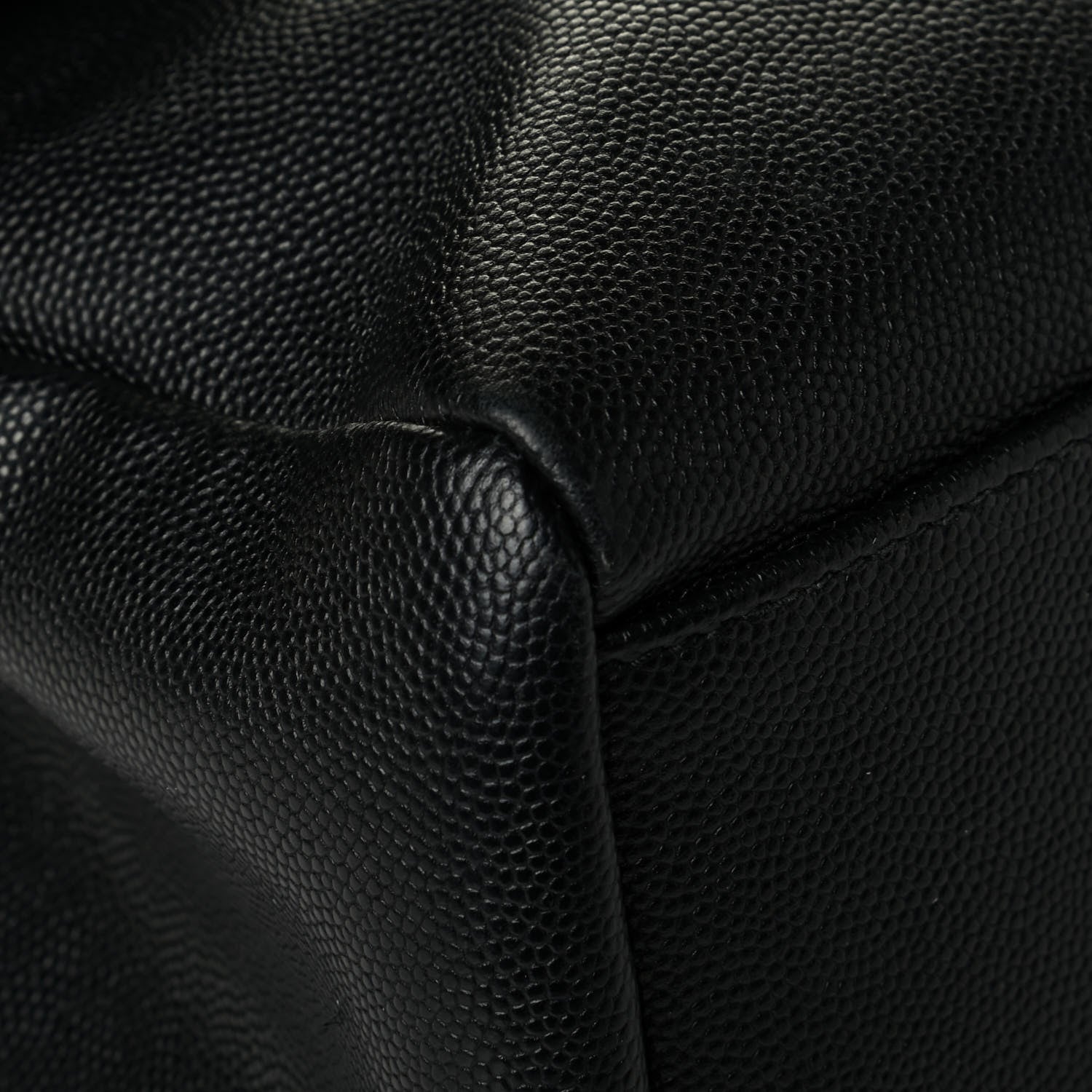 Saint Laurent Grain De Poudre Medium West Hollywood Monogram Fold-Over Black 6 of 7