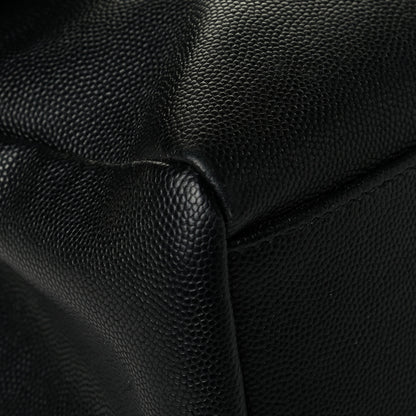 Saint Laurent Grain De Poudre Medium West Hollywood Monogram Fold-Over Black 6 of 7