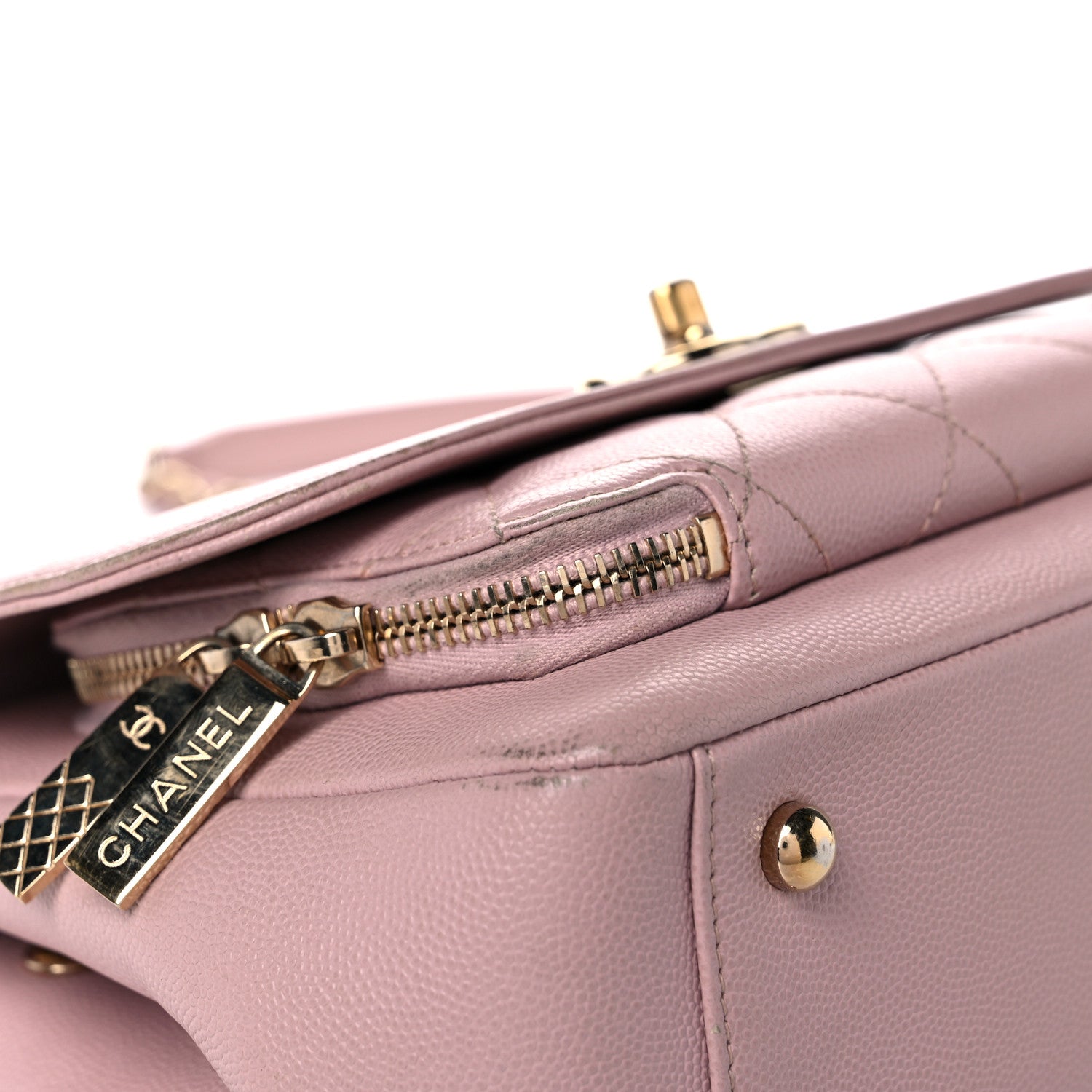 Chanel Caviar Quilted Medium Business Affinity Flap Light Pink 12 of 24