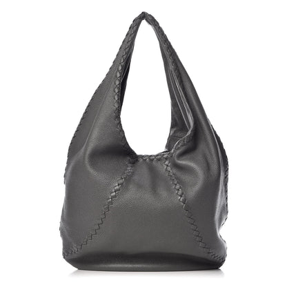Bottega Veneta Cervo Deerskin Large Hobo Light Grey 1 of 11