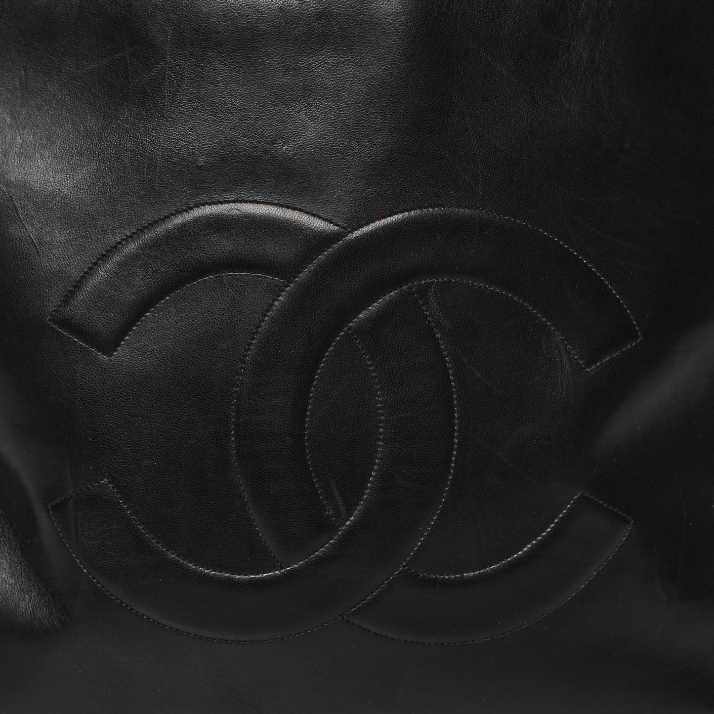 Lambskin CC Shoulder Bag Black