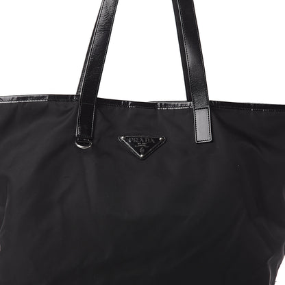 Prada Tessuto Nylon Soft Calf Tote Nero Black 6 of 8