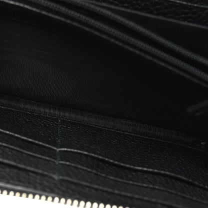 Gucci Pebbled Calfskin Dorian Zip Around Wallet Black 7 of 9