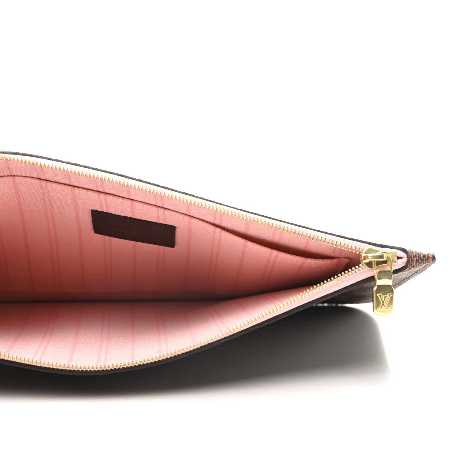Louis Vuitton Damier Ebene Neverfull MM GM Pochette Rose Ballerine 5 of 6