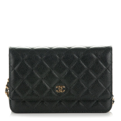Chanel Caviar Quilted Wallet On Chain WOC Black 1 of 8