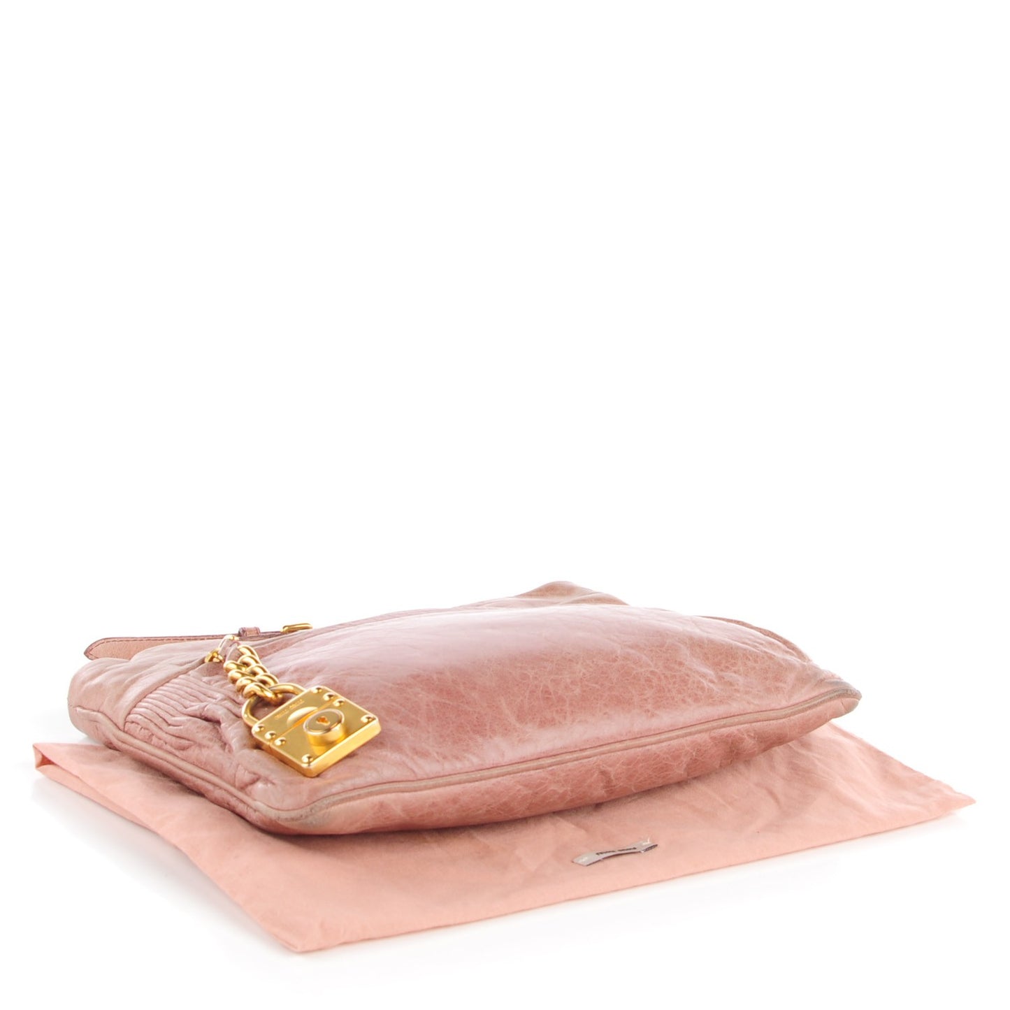 Vitello Shine Charm Pochette Mughetto