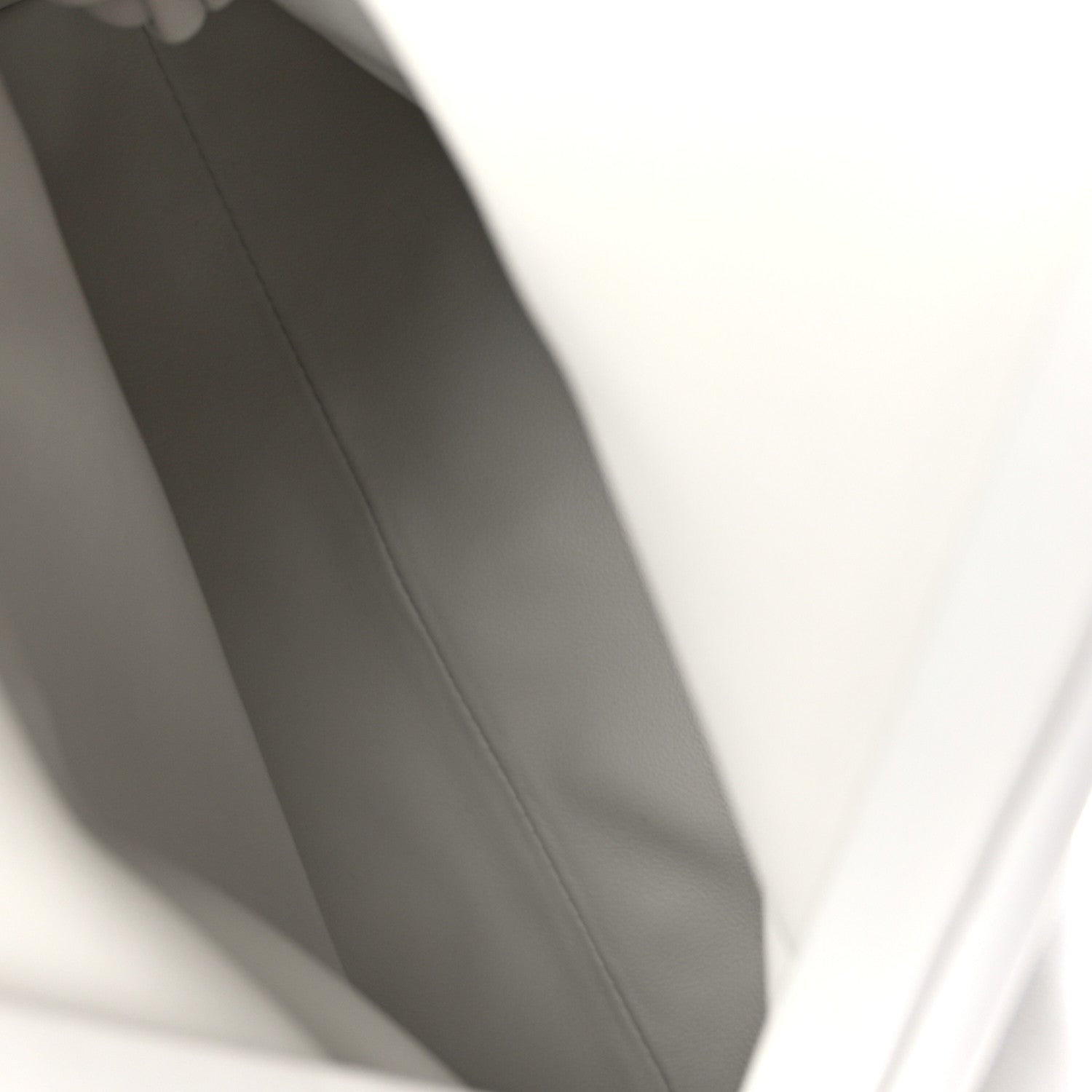 Bottega Veneta Lambskin BV Trine Clutch Bianco 6 of 10