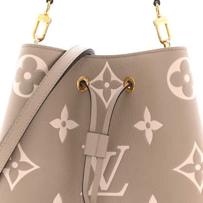 Louis Vuitton Empreinte Monogram Giant Neonoe MM Tourterelle Creme 8 of 11